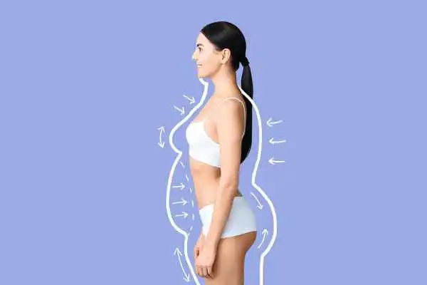 image of woman experiencing fat reduction treatment Hampton Court