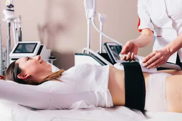 woman having body sculpting to help improve her body image and her mental health Hampton Court