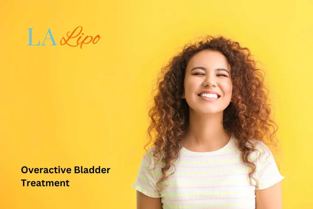 woman smiling about overactive bladder treatment Hampton Court solutions