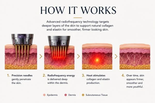 Diagram of how Collagen Lift Therapy Hampton Court works