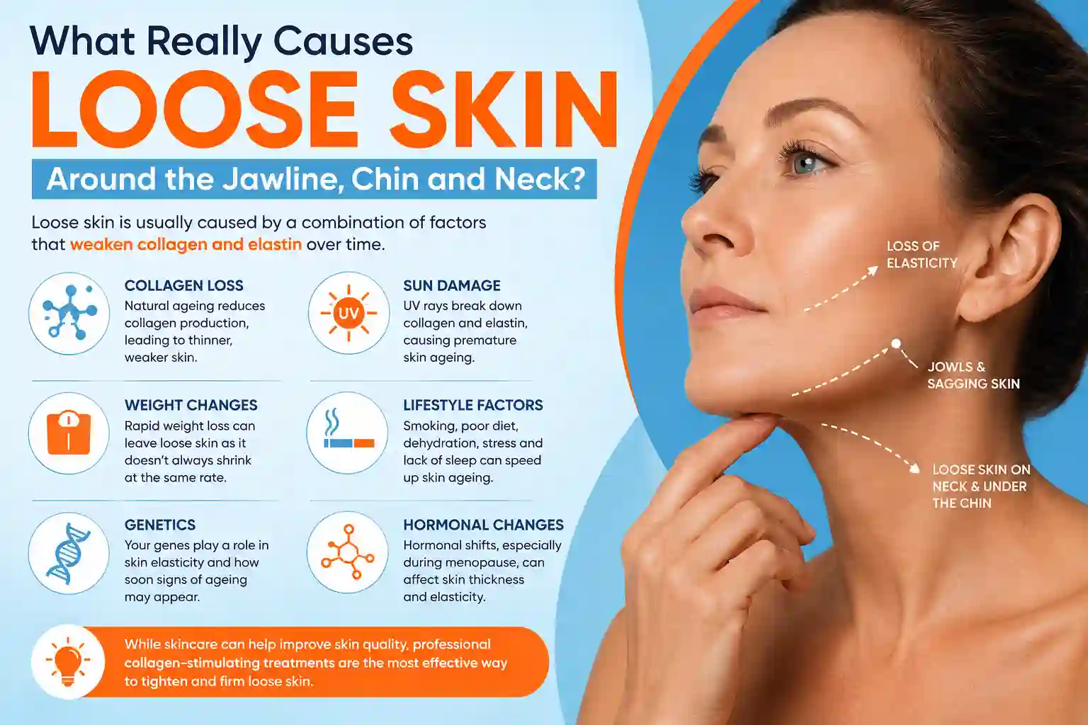 What Really Causes Loose Skin Around the Jawline, Chin and Neck Hampton Court?